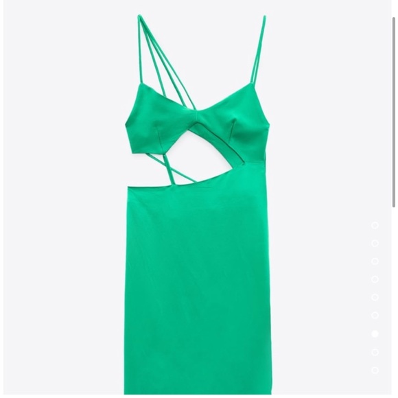 Zara Asymmetric satin effect dress - Picture 5 of 16